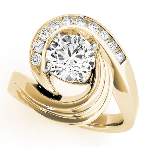 Architectural Channel-Set Diamond Engagement Ring (1/4 ct. tw.)