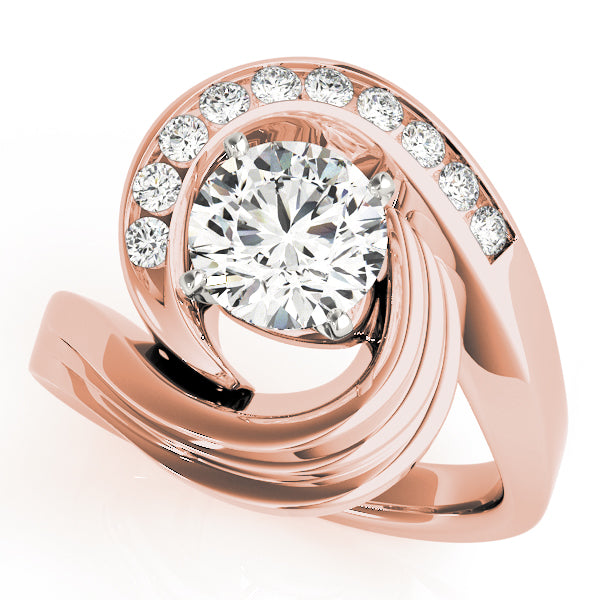 Architectural Channel-Set Diamond Engagement Ring (1/4 ct. tw.)