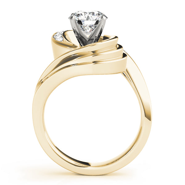 Architectural Channel-Set Diamond Engagement Ring (1/4 ct. tw.)