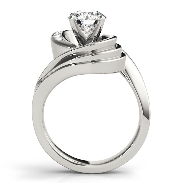 Architectural Channel-Set Diamond Engagement Ring (1/4 ct. tw.)