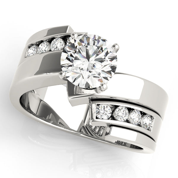 Channel-Set Split Shank Diamond Engagement Ring (1/5 ct. tw.)