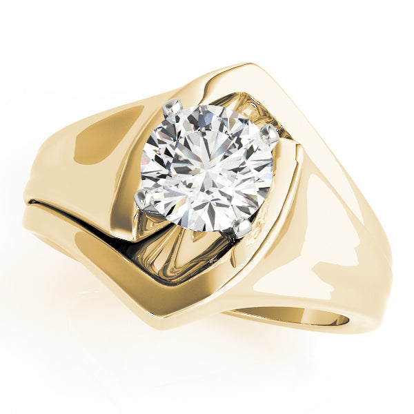 Architectural Solitaire Engagement Ring