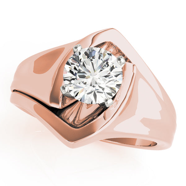 Architectural Solitaire Engagement Ring