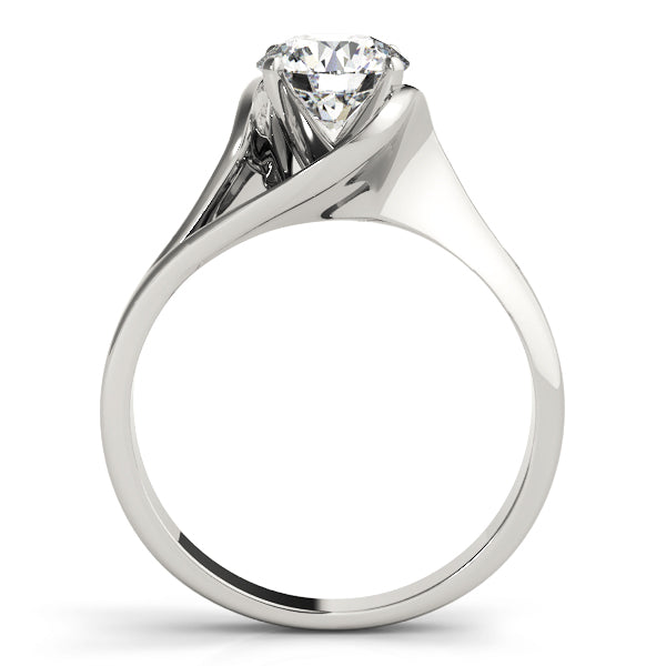 Modern Bypass Diamond Engagement Ring