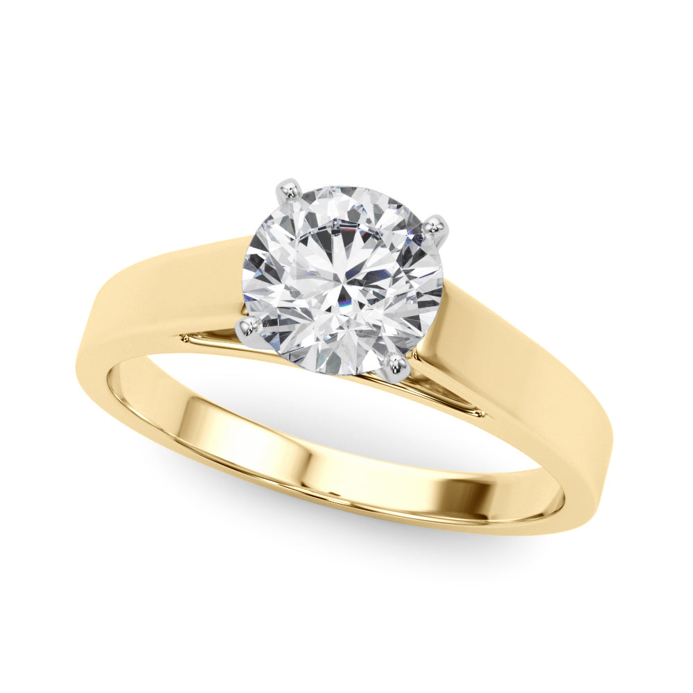 Classic Simple Solitaire Diamond Engagement Ring