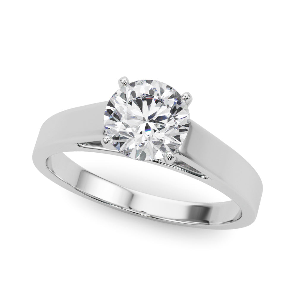 Classic Simple Solitaire Diamond Engagement Ring
