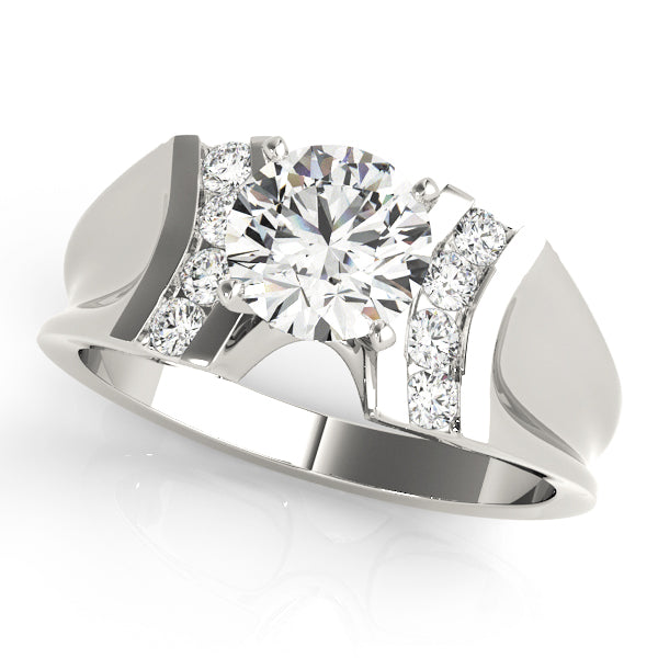 Channel-Set Diamond Engagement Ring (1/6 ct. tw.)