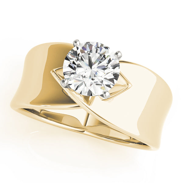Modern Bypass Engagement Ring