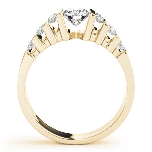 Architectural Stepped Diamond Engagement Ring (1/2 ct. tw.)