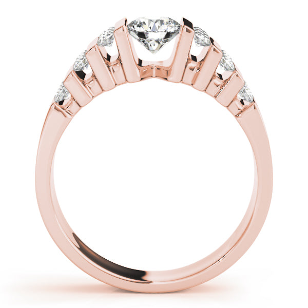 Architectural Stepped Diamond Engagement Ring (1/2 ct. tw.)
