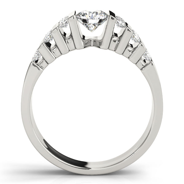 Architectural Stepped Diamond Engagement Ring (1/2 ct. tw.)