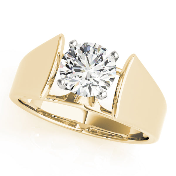 Architectural Solitaire Engagement Ring