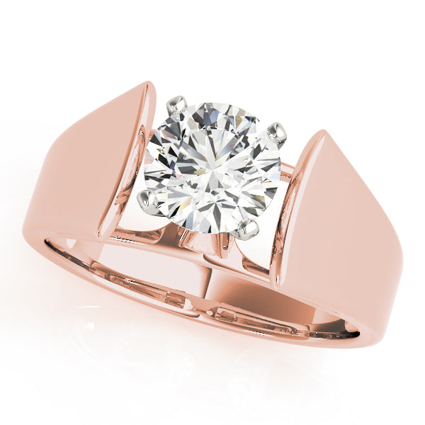 Architectural Solitaire Engagement Ring