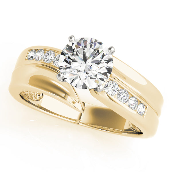 Channel-Set Diamond Split Shank Engagement Ring (1/5 ct. tw.)