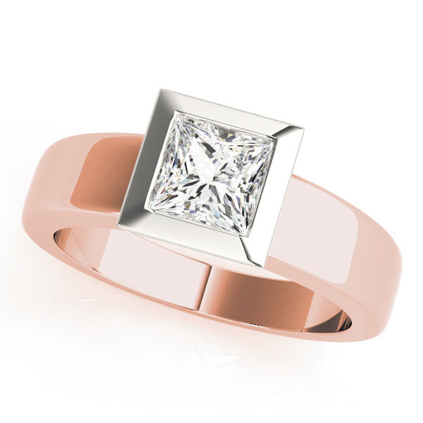 Architectural Bezel Solitaire Engagement Ring (3/8 ct. tw.)