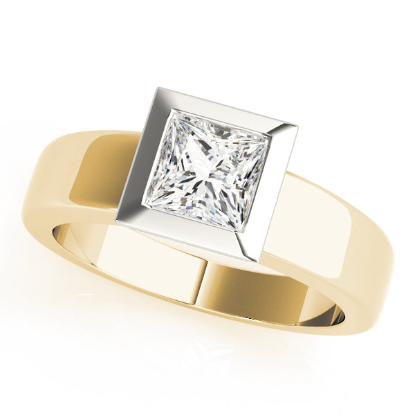 Architectural Bezel Solitaire Engagement Ring (3/8 ct. tw.)