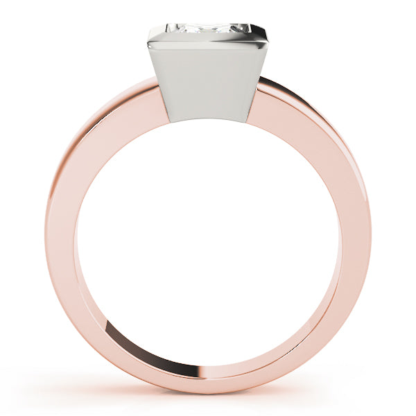 Architectural Bezel Solitaire Engagement Ring (3/8 ct. tw.)