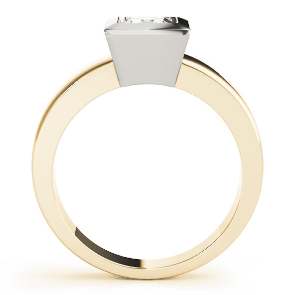 Architectural Bezel Solitaire Engagement Ring (3/8 ct. tw.)