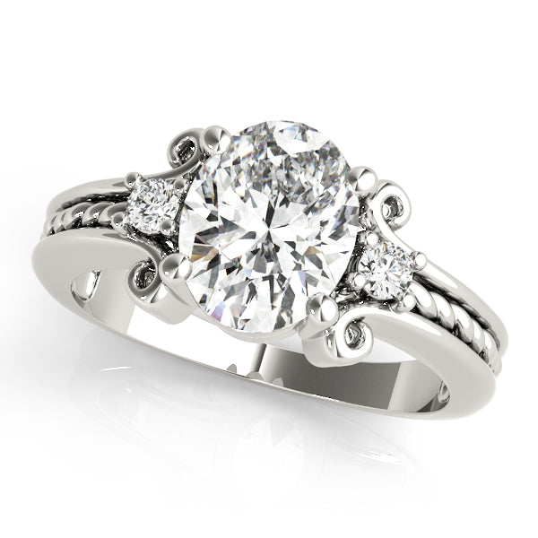Romantic Scrollwork Diamond Engagement Ring (1/10 ct. tw.)