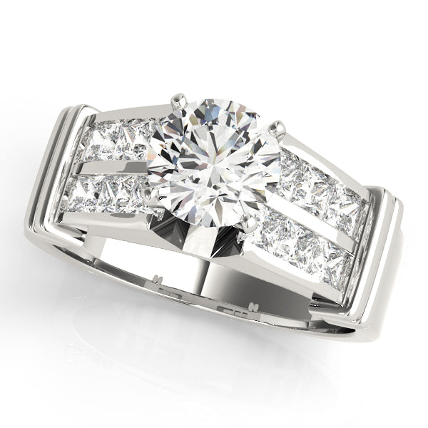 Channel-Set Princess Diamond Engagement Ring (5/8 ct. tw.)