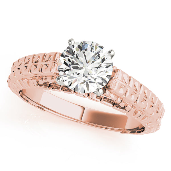 Architectural Lattice Engagement Ring