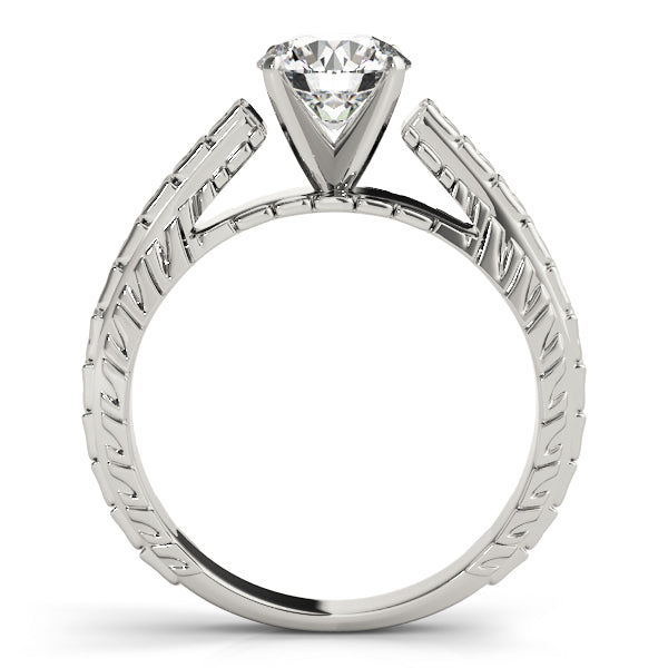 Architectural Lattice Engagement Ring