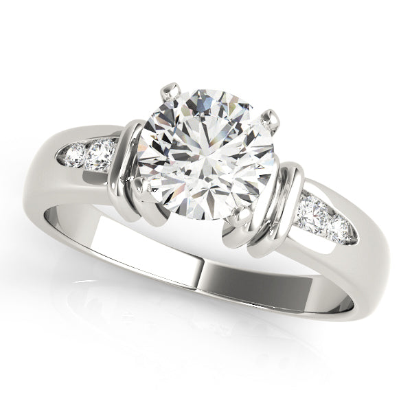 Channel-Set Diamond Engagement Ring (1/10 ct. tw.)