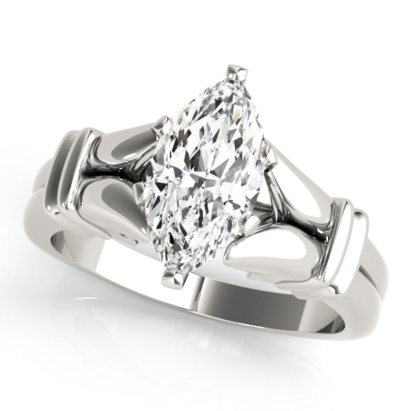 Architectural Split-Shank Engagement Ring