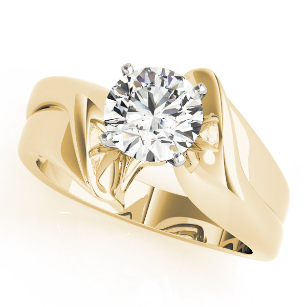 Twist Diamond Engagement Ring