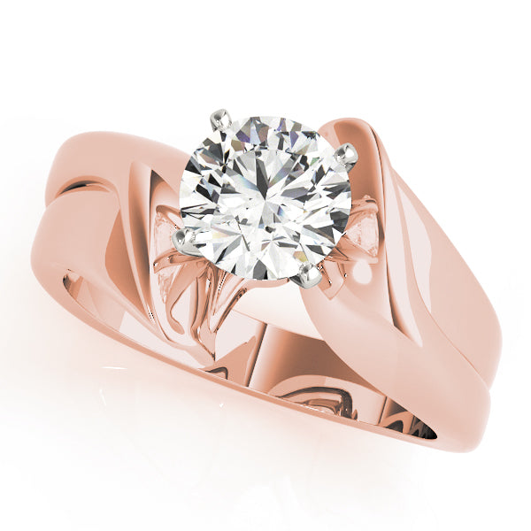 Twist Diamond Engagement Ring