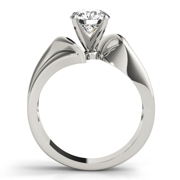 Twist Diamond Engagement Ring