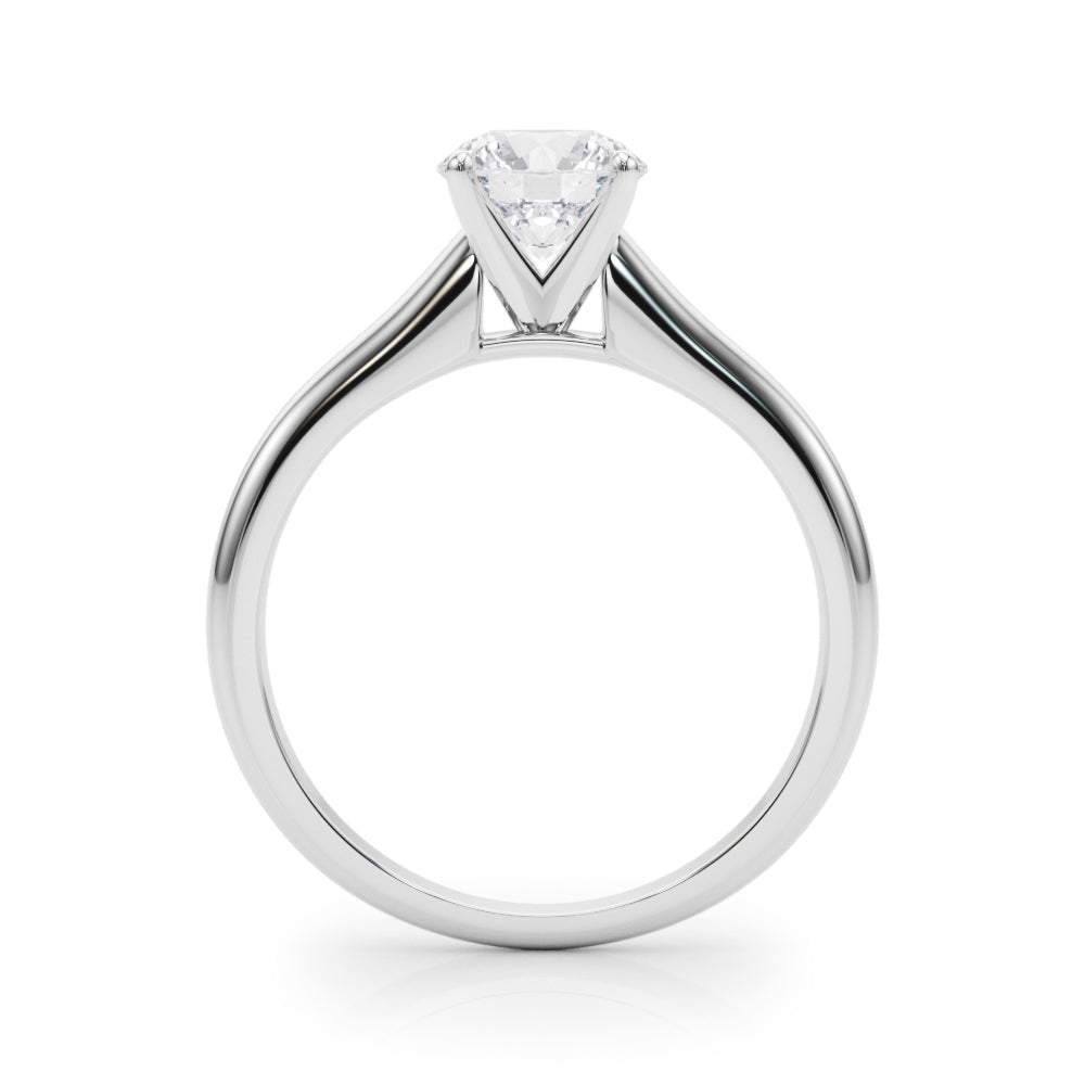 Classic Four-Prong Solitaire Diamond Engagement Ring