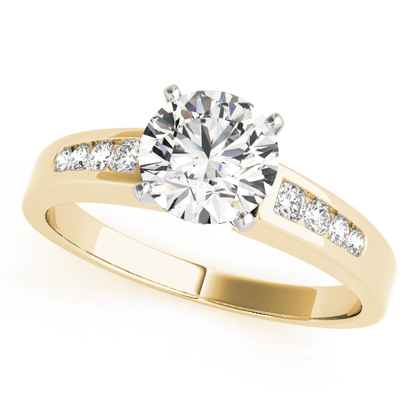 Refined Channel-Set Diamond Engagement Ring (1/4 ct. tw.)
