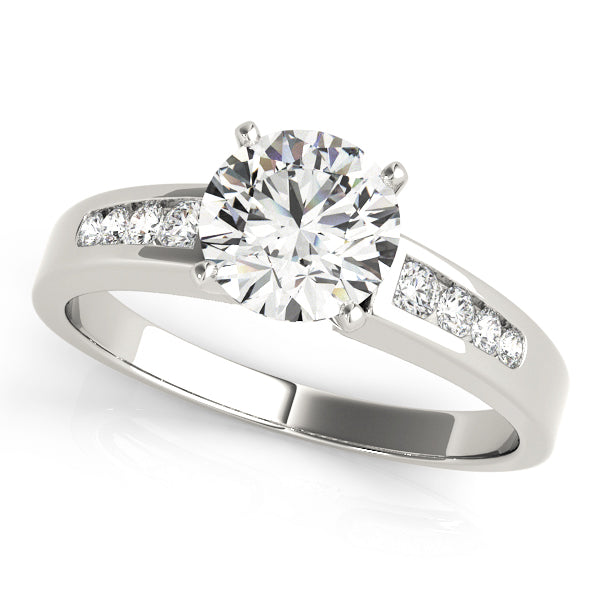 Refined Channel-Set Diamond Engagement Ring (1/4 ct. tw.)