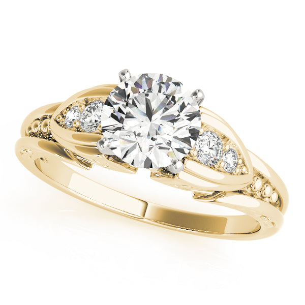 Split-Shank Pavé Diamond Engagement Ring (1/10 ct. tw.)