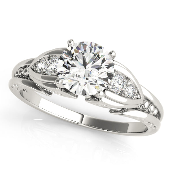 Split-Shank Pavé Diamond Engagement Ring (1/10 ct. tw.)