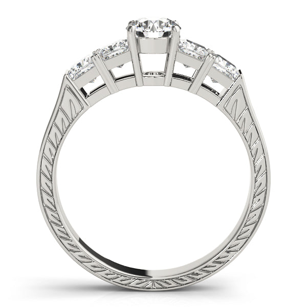 Channel-Set Princess Diamond Engagement Ring (1/2 ct. tw.)