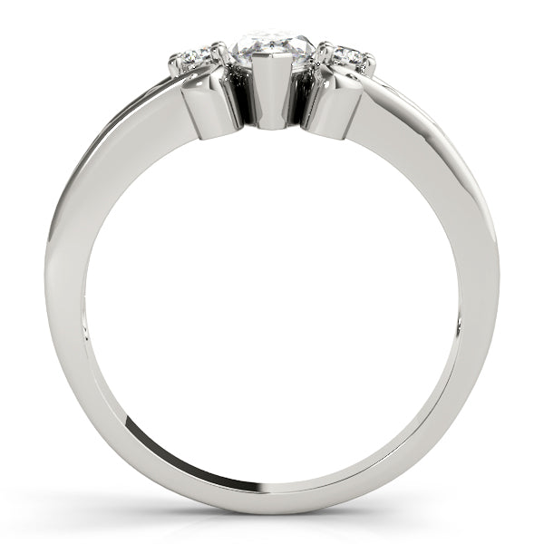 Romantic Scroll Accent Diamond Engagement Ring (1/20 ct. tw.)