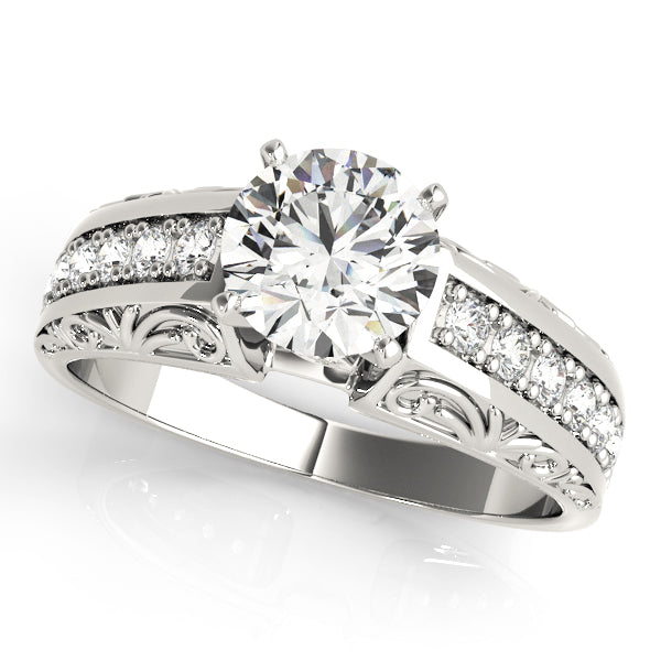 Channel-Set Diamond Engagement Ring (1/8 ct. tw.)