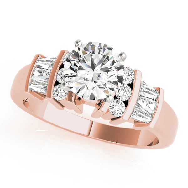 Channel-Set and Split-Shank Diamond Engagement Ring (1/2 ct. tw.)