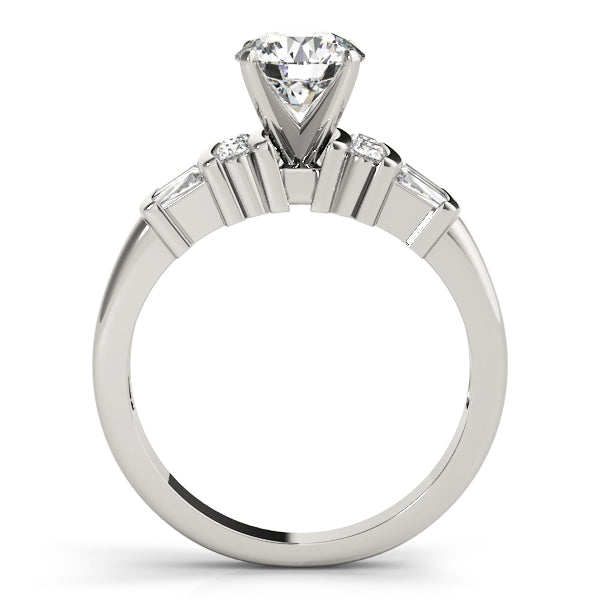 Channel-Set and Split-Shank Diamond Engagement Ring (1/2 ct. tw.)