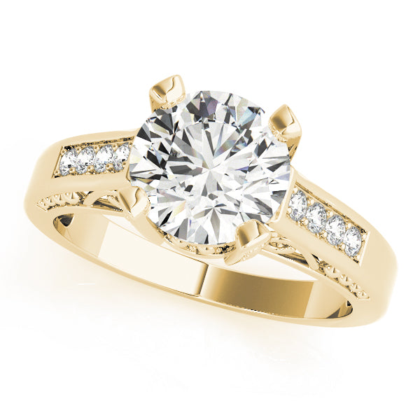 Channel-Set Diamond Engagement Ring (1/8 ct. tw.)
