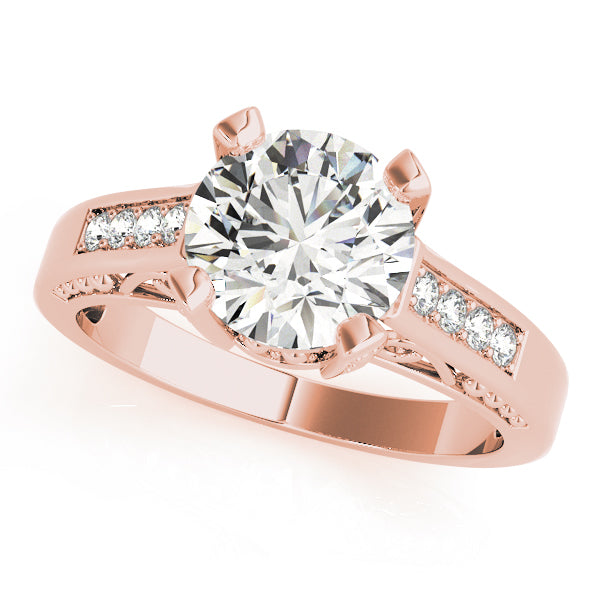 Channel-Set Diamond Engagement Ring (1/8 ct. tw.)