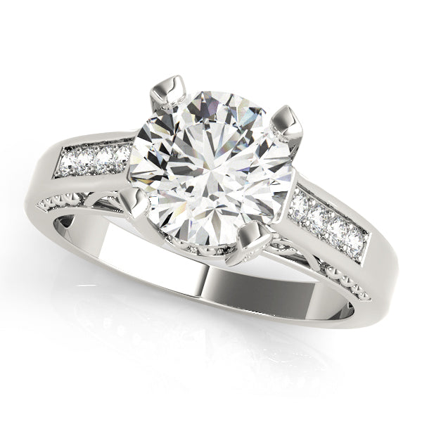 Channel-Set Diamond Engagement Ring (1/8 ct. tw.)