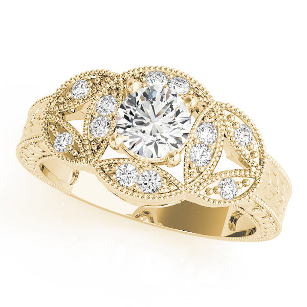 Vintage Milgrain Diamond Engagement Ring (1/5 ct. tw.)
