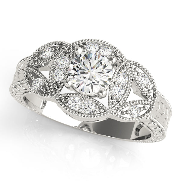 Vintage Milgrain Diamond Engagement Ring (1/5 ct. tw.)