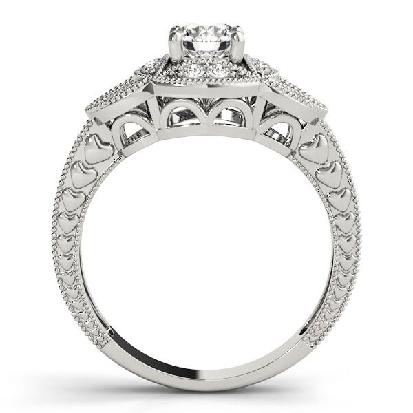 Vintage Milgrain Diamond Engagement Ring (1/5 ct. tw.)