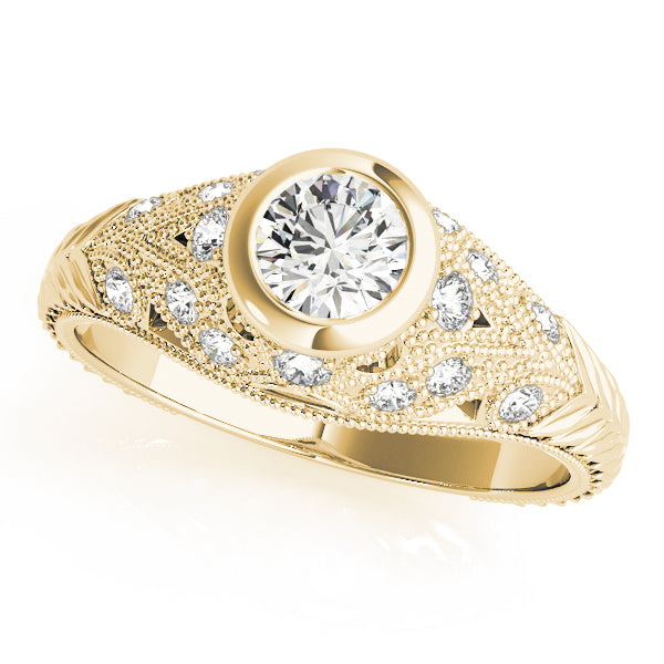 Vintage Milgrain Diamond Engagement Ring (1/4 ct. tw.)