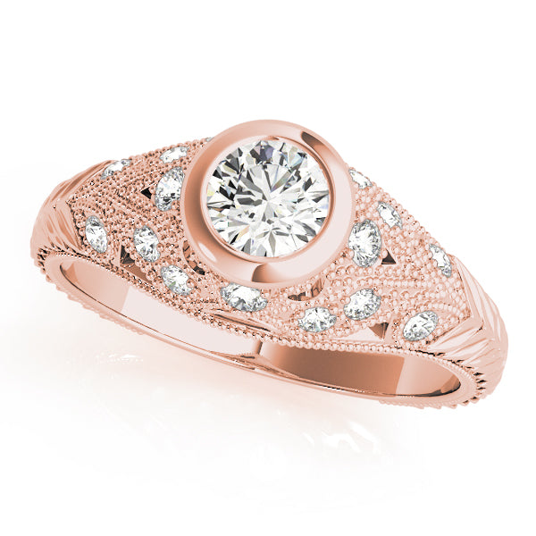 Vintage Milgrain Diamond Engagement Ring (1/4 ct. tw.)
