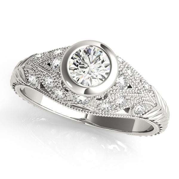 Vintage Milgrain Diamond Engagement Ring (1/4 ct. tw.)